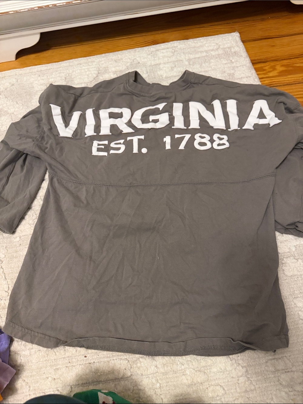 Virginia Graphic Long-Sleeve Shirt - Gray